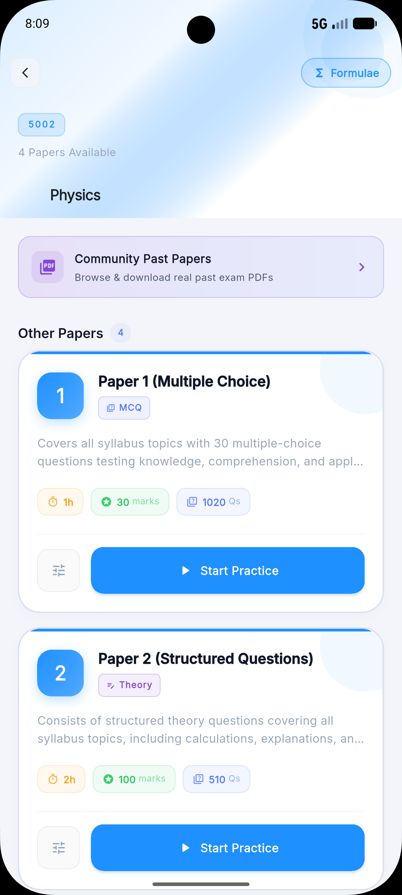 Past Papers